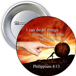 'I Can Do All Things' Button Design