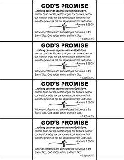 'God's Promises #1 (4 per page)' Poster Design
