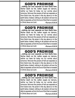 'God's Promises #1 (4 per page)' Poster Design