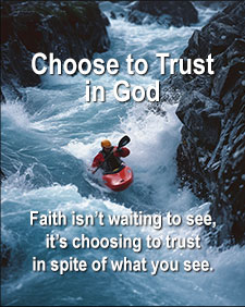 'Choose to Ttrust in God' Poster Design