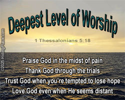 'Deepest Level of Worship' Poster Design