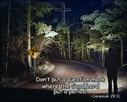 'Don't Put a Question Mark' Poster Design