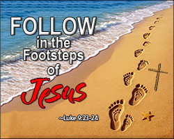 'Footsteps of Jesus' Poster Design 'Footsteps of Jesus' Poster Design