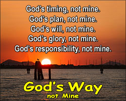 'Gods Way Not Mine' Poster Design