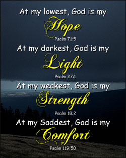 'Hope, Light, Strength, Comfort' Poster Design