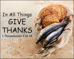 'In All Things Give Thanks' Poster Design