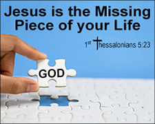 'Jesus is the Missing Piece' Poster Design 'Jesus is the Missing Piece' Poster Design