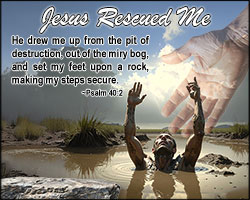 'Jesus Rescued Me 02' Poster Design