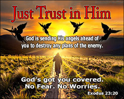 'Just Trust in Him' Poster Design 'Just Trust in Him' Poster Design