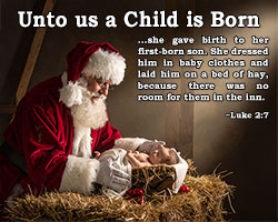 'Unto Us a Child is Born' Poster Design