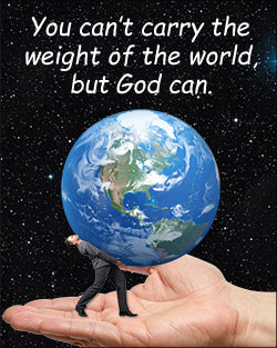 'You Can't Carry the World' Poster Design