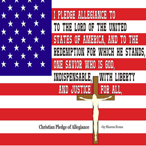 'Christian Pledge of Allegiance' design