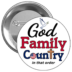 'God Family Country - In That Order' design