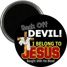 'Back Off Devil, I Belong to Jesus' Design